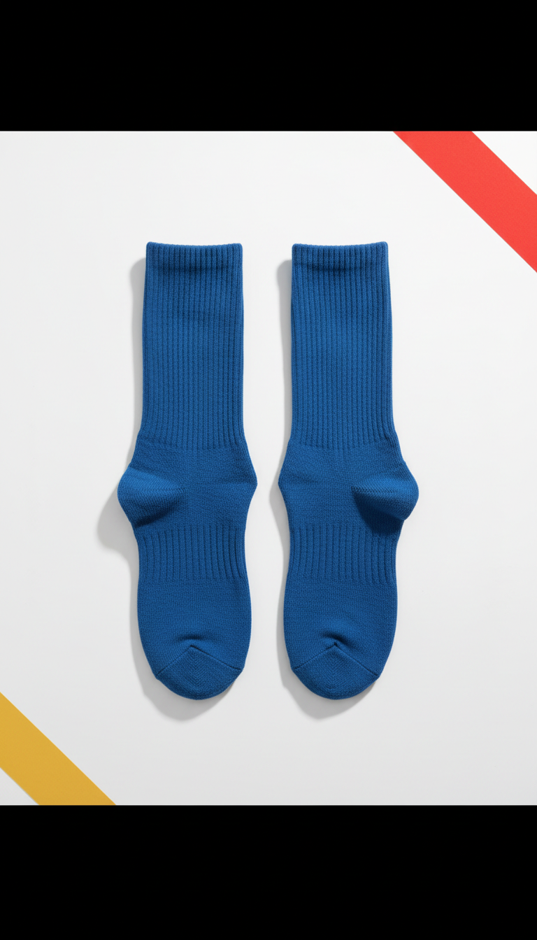 Shock Blue Statement Socks
