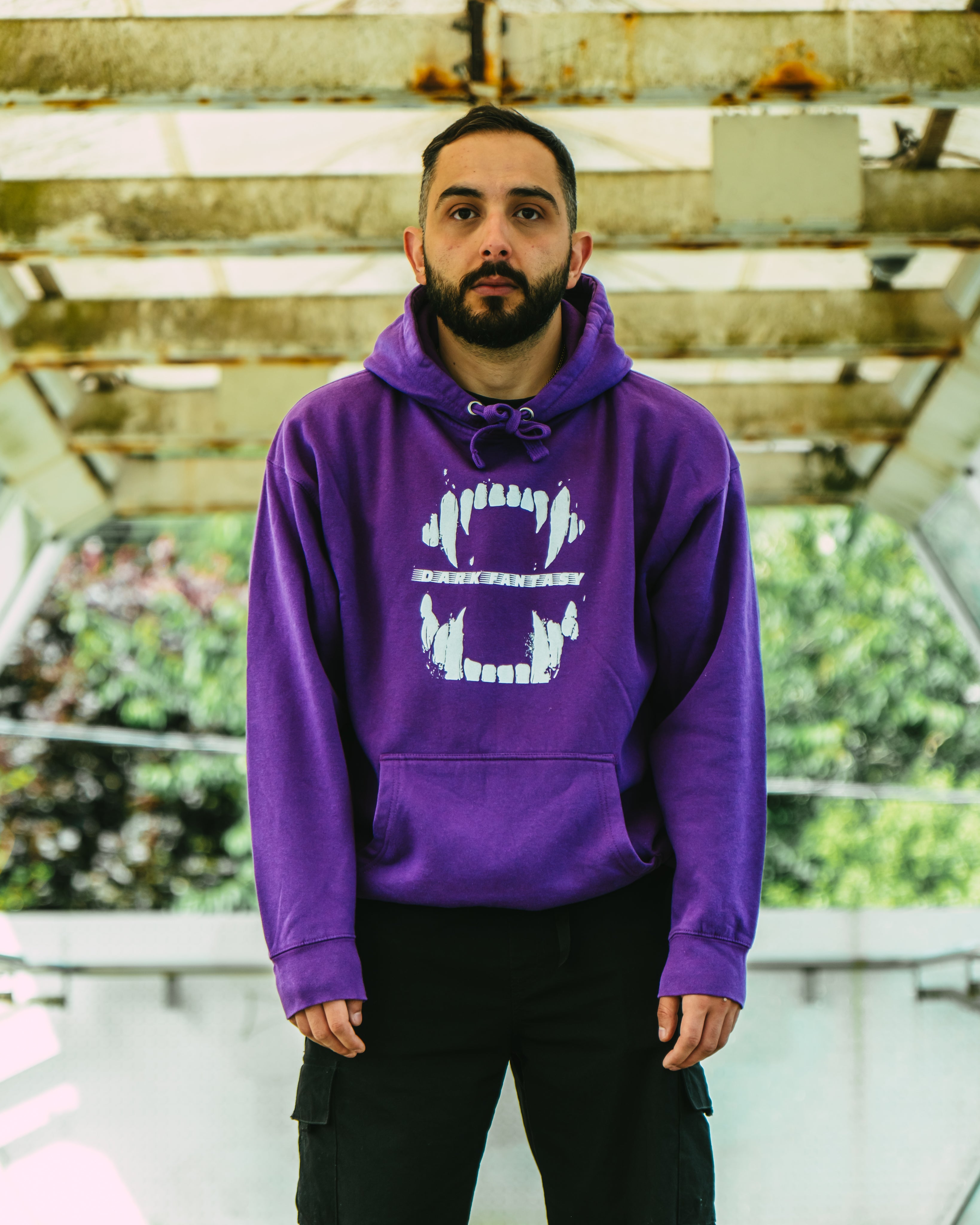 DARK FANTASY hoodie worn by model
