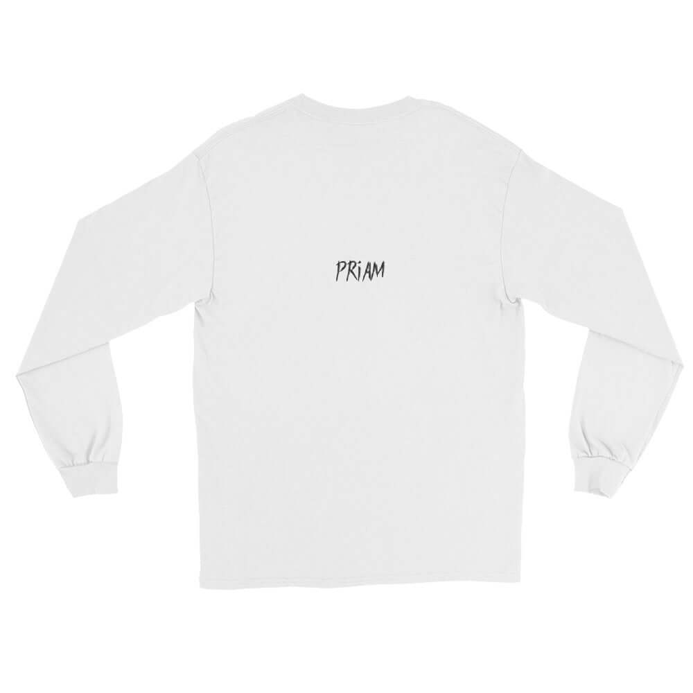 PRIAM PARANOID long sleeve t-shirt back view black streetwear