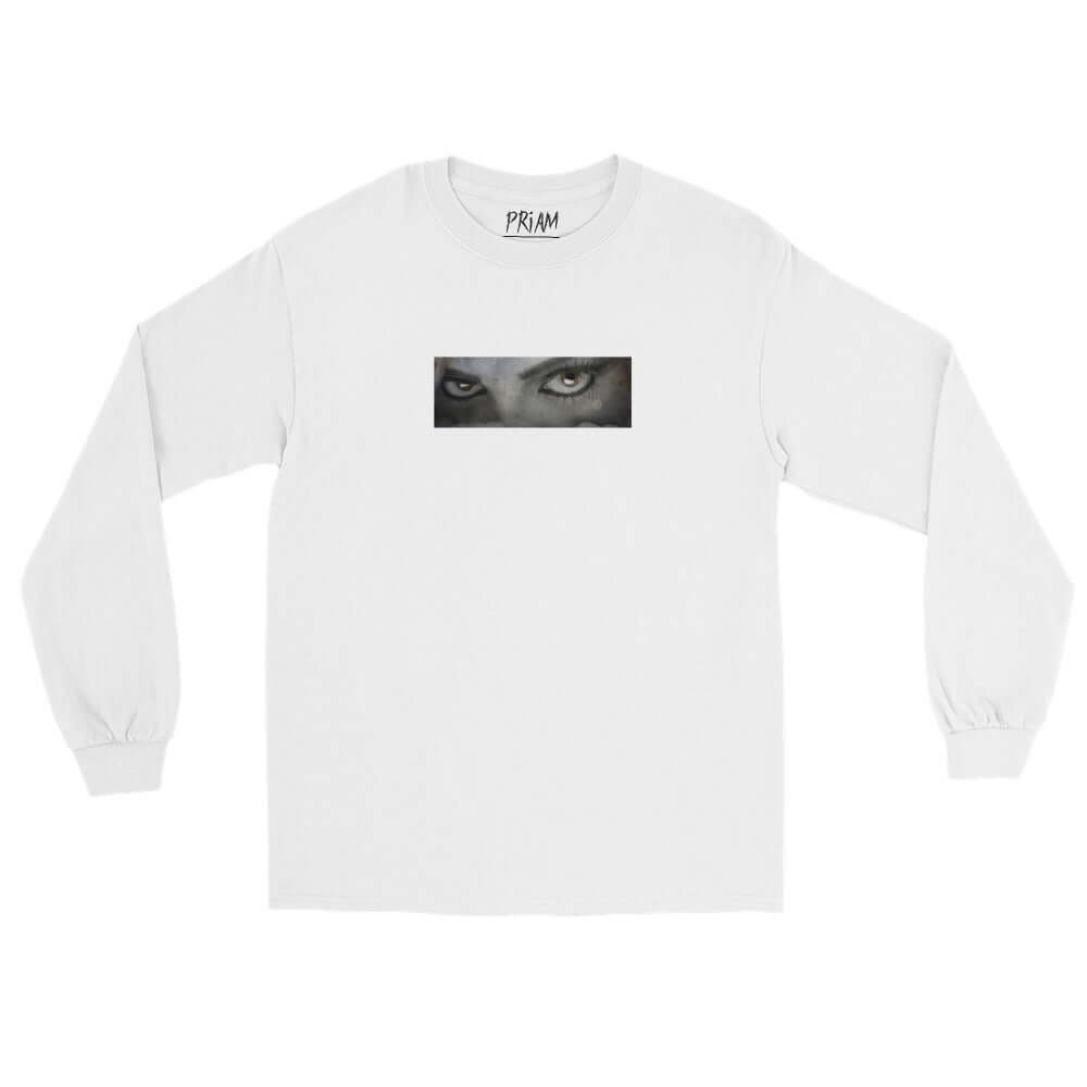 Longsleeve tee shirt in a white background