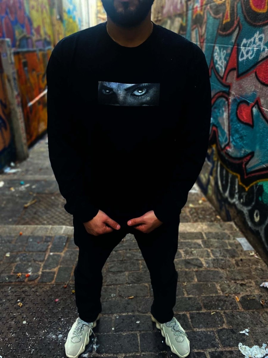 PRIAM PARANOID long sleeve t-shirt worn in streetwear outfit