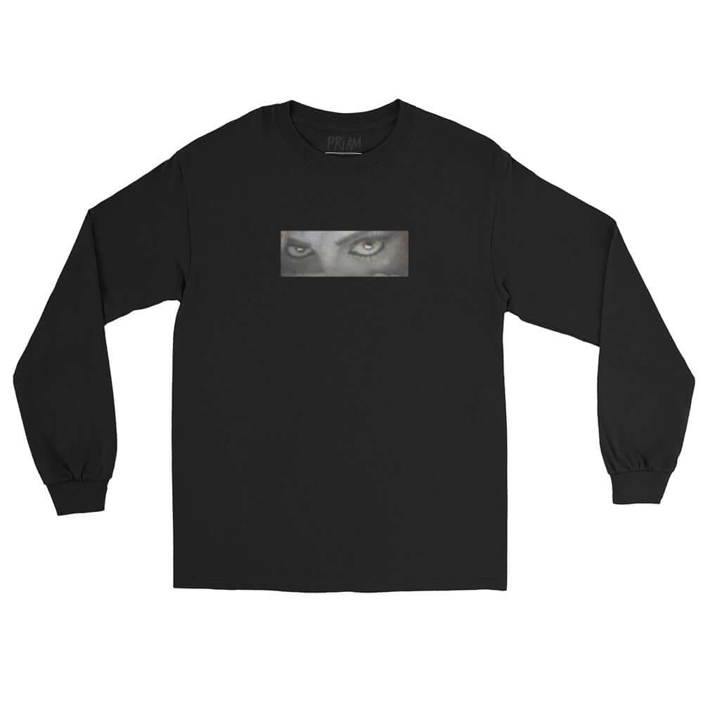 PRIAM PARANOID long sleeve t-shirt front graphic streetwear design
